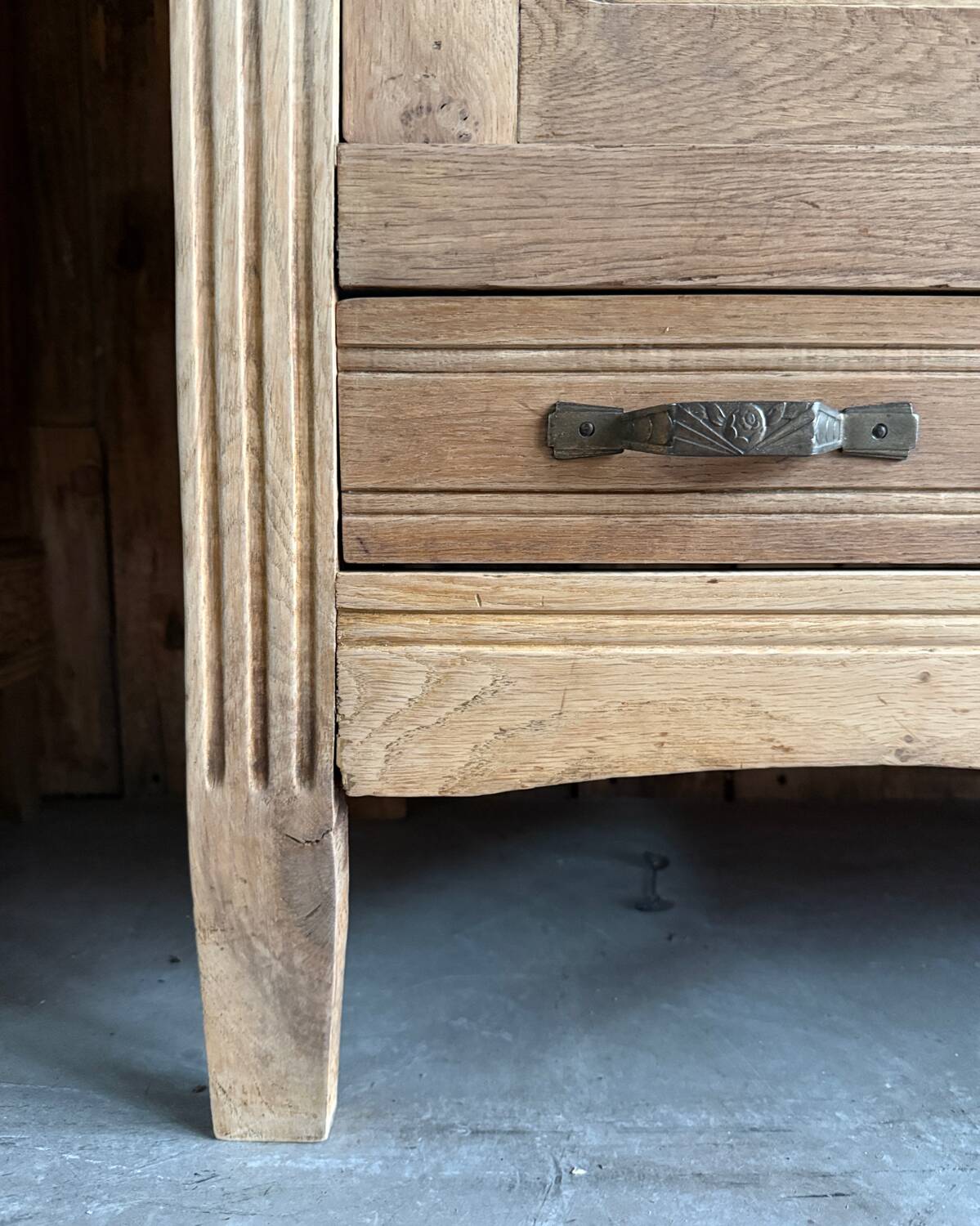 Art Deco oak wardrobe (renovated)