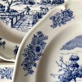 English style Gien earthenware plates