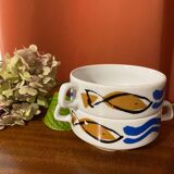 Duo large seaside cups
