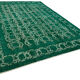 Handmade oriental contemporary 1980s 302 cm x 385 cm green wool carpet