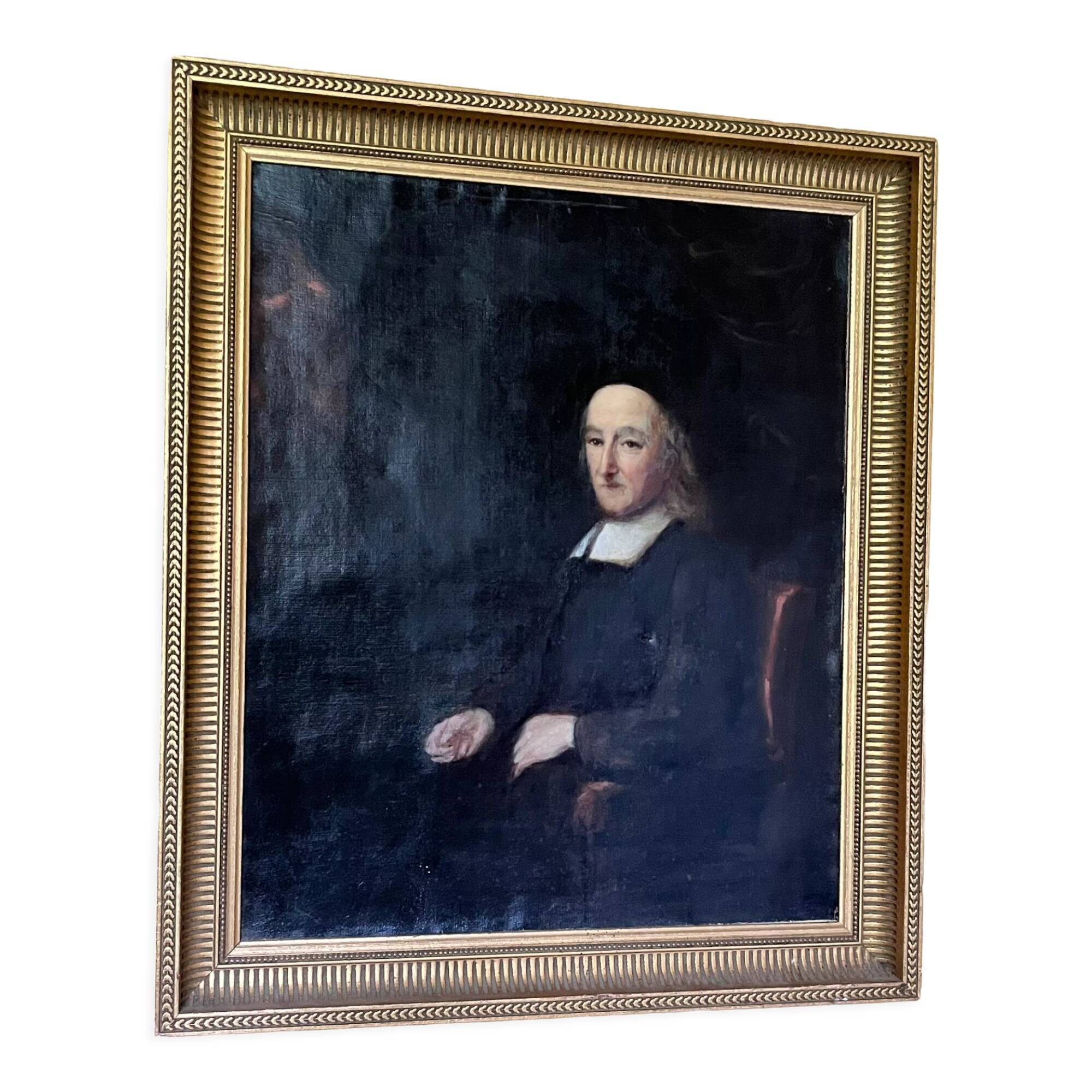 Old portrait painting 1800