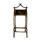 Worker rare, 19th in bamboo and Japan lacquer panels