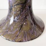 Paire de baladeuses globe opaline violet vintage