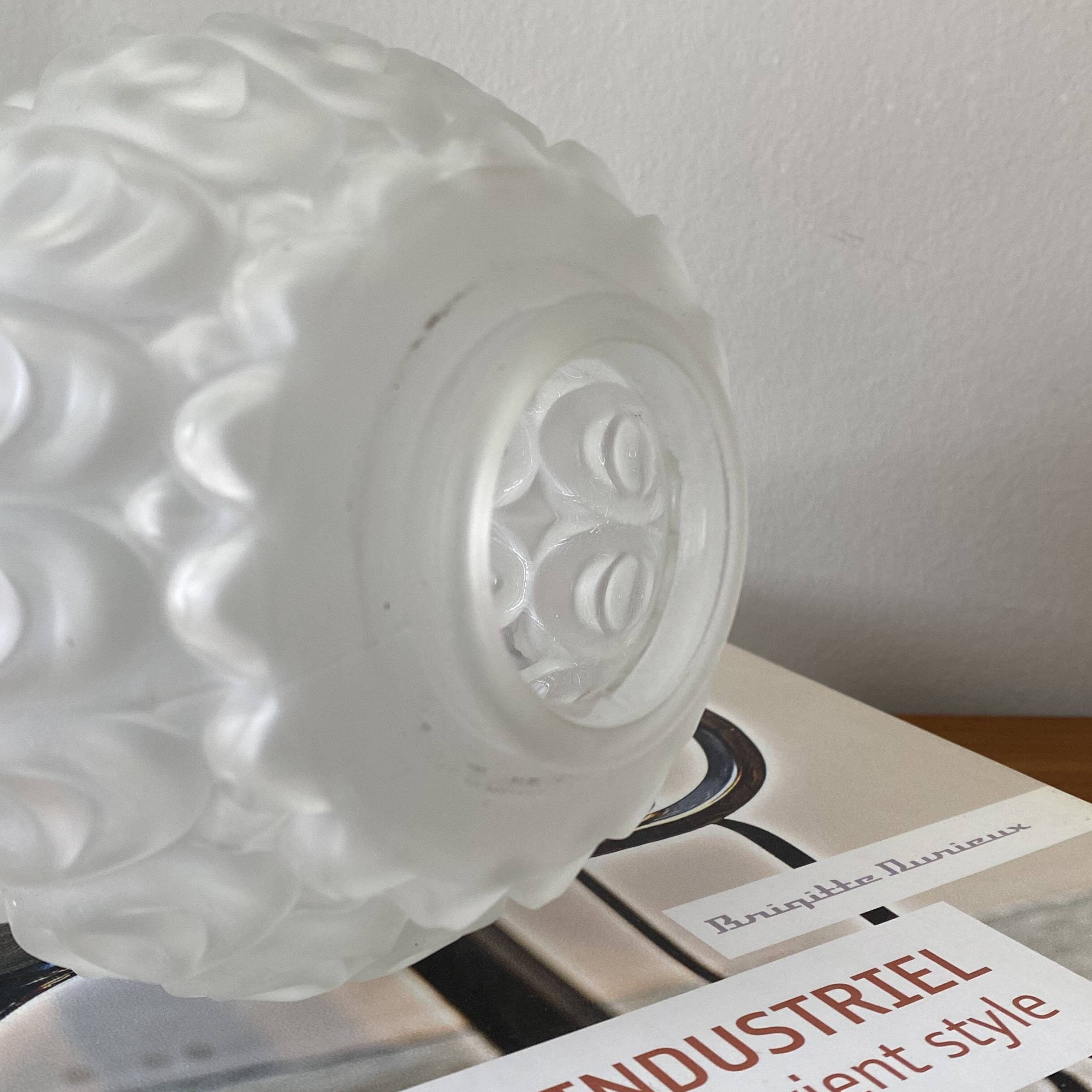 3 antique glass globes for wall lamp chandelier