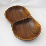 vide poche en bois massif