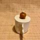 Glazed ceramic box of French artisanal manufacture vallauris
