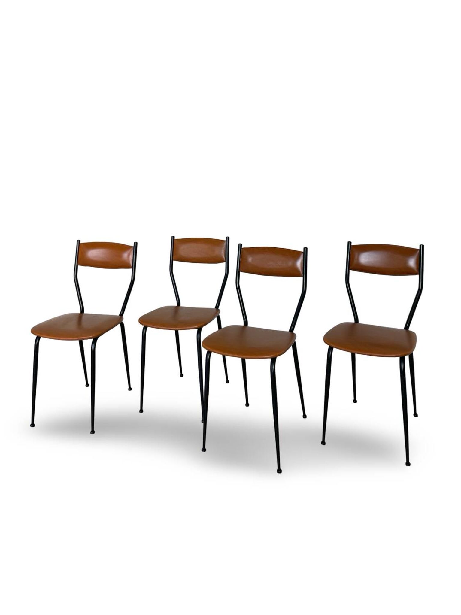 Chaises italiennes du milieu du siècle, années 1960.