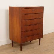Vintage Danish chest of drawers | Teak | 6 drawers | 100 cm