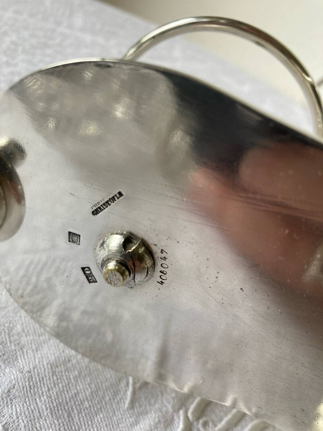 Christofle silver-plated metal servant