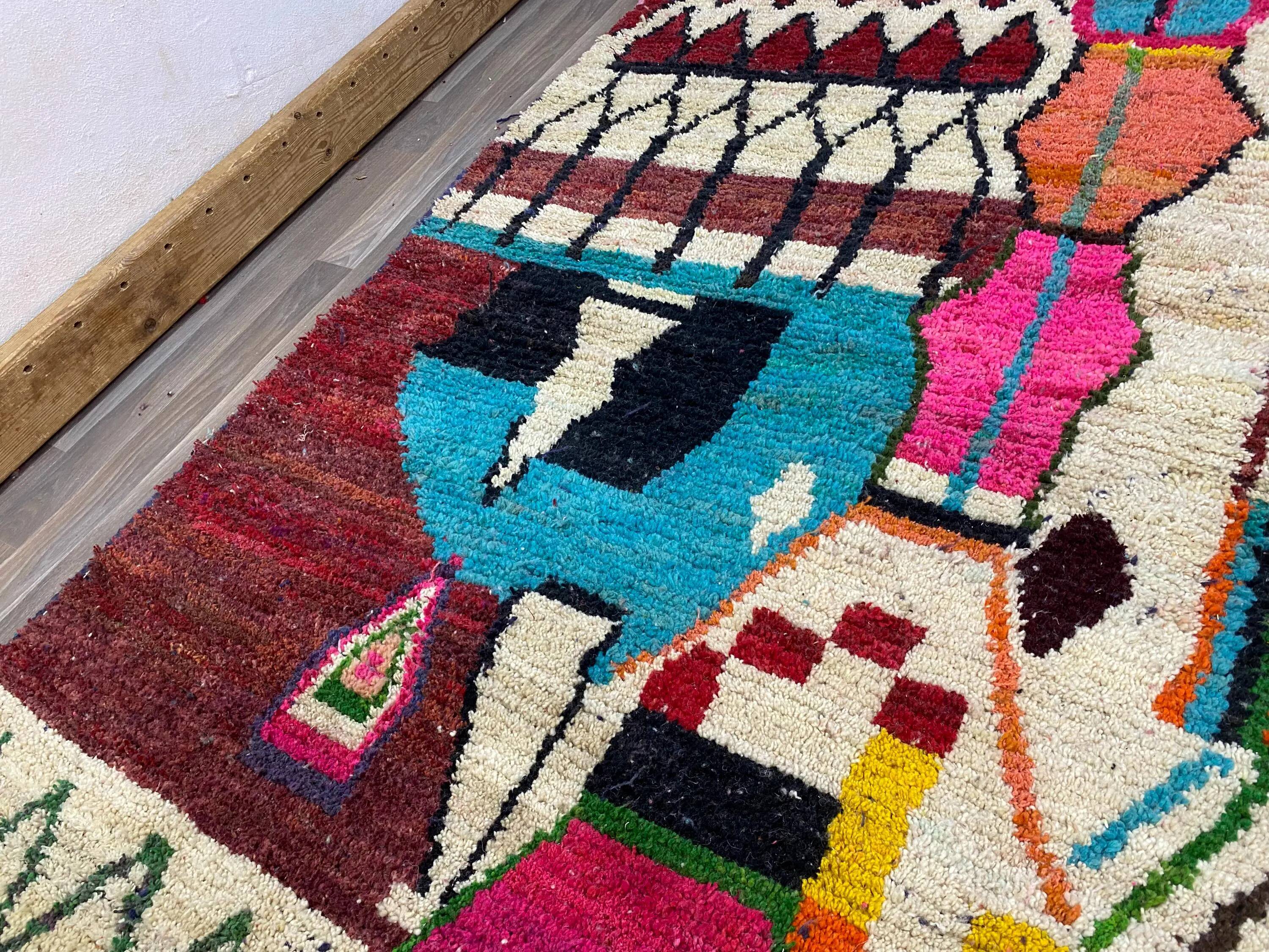 Large Berber wool rug 3x2 m