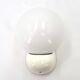White Tissot wall light with opaque glass globe, 1970s/80s