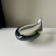 Sculptural Asymmetrical Holmegaard bowl by Per Lutken   Denmark  signed 1957