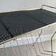 Vintage side table / gold end table / accent table