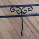Wrought iron shelf