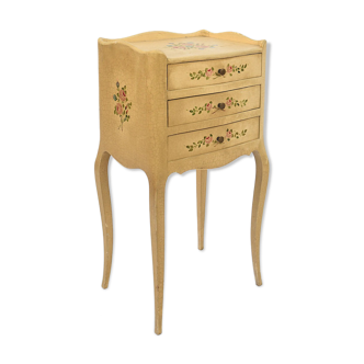 Painted wooden bedside table