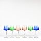 Ensemble de 6 verres de vin en cristal de Bohême