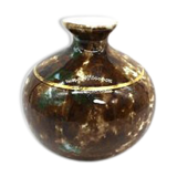 Limoges enameled porcelain ball vase