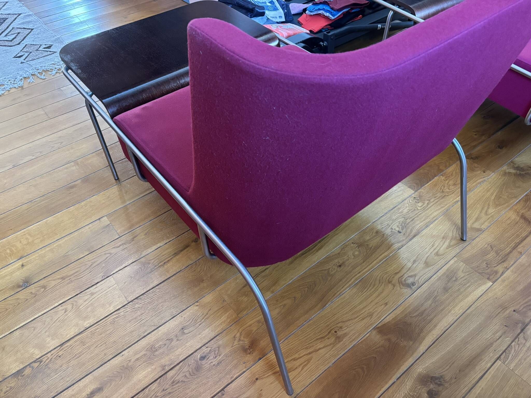 Paire fauteuils Tolozan – Éric Jourdan – Ligne Roset 2002 – structure alu