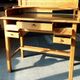 Custom desk/console with 5 drawers and removable upper section.