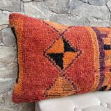 Vintage Berber wool cushion cover, decorative cushion
