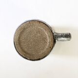 Trio of stoneware mugs