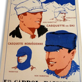 Old poster cabalistic 30′s caps