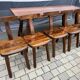 Aranjou table and chairs set 1980