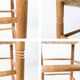 Tabouret Mid Century Rustique Campagne Vintage Jonc tressé Jonc Tabouret en
