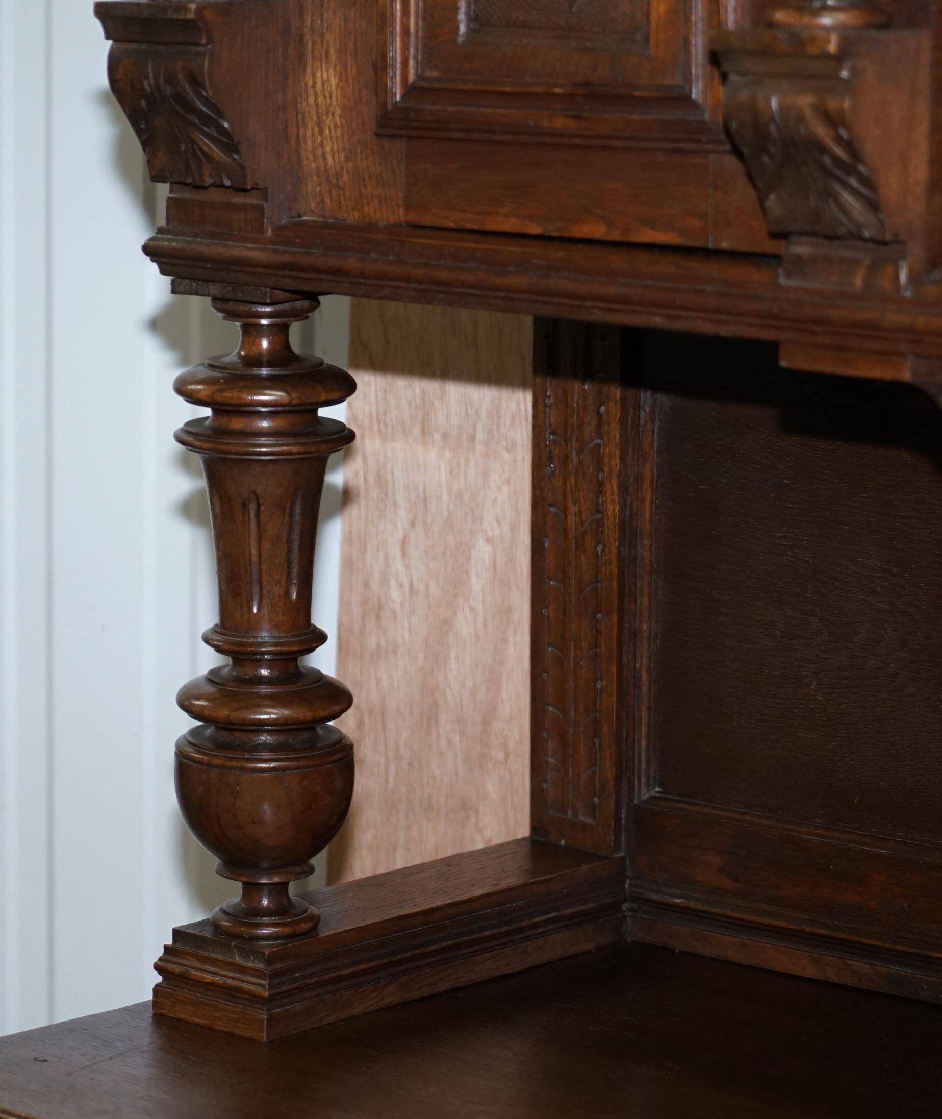 Dutch Carved Oak Wardrobe Early 19th Century