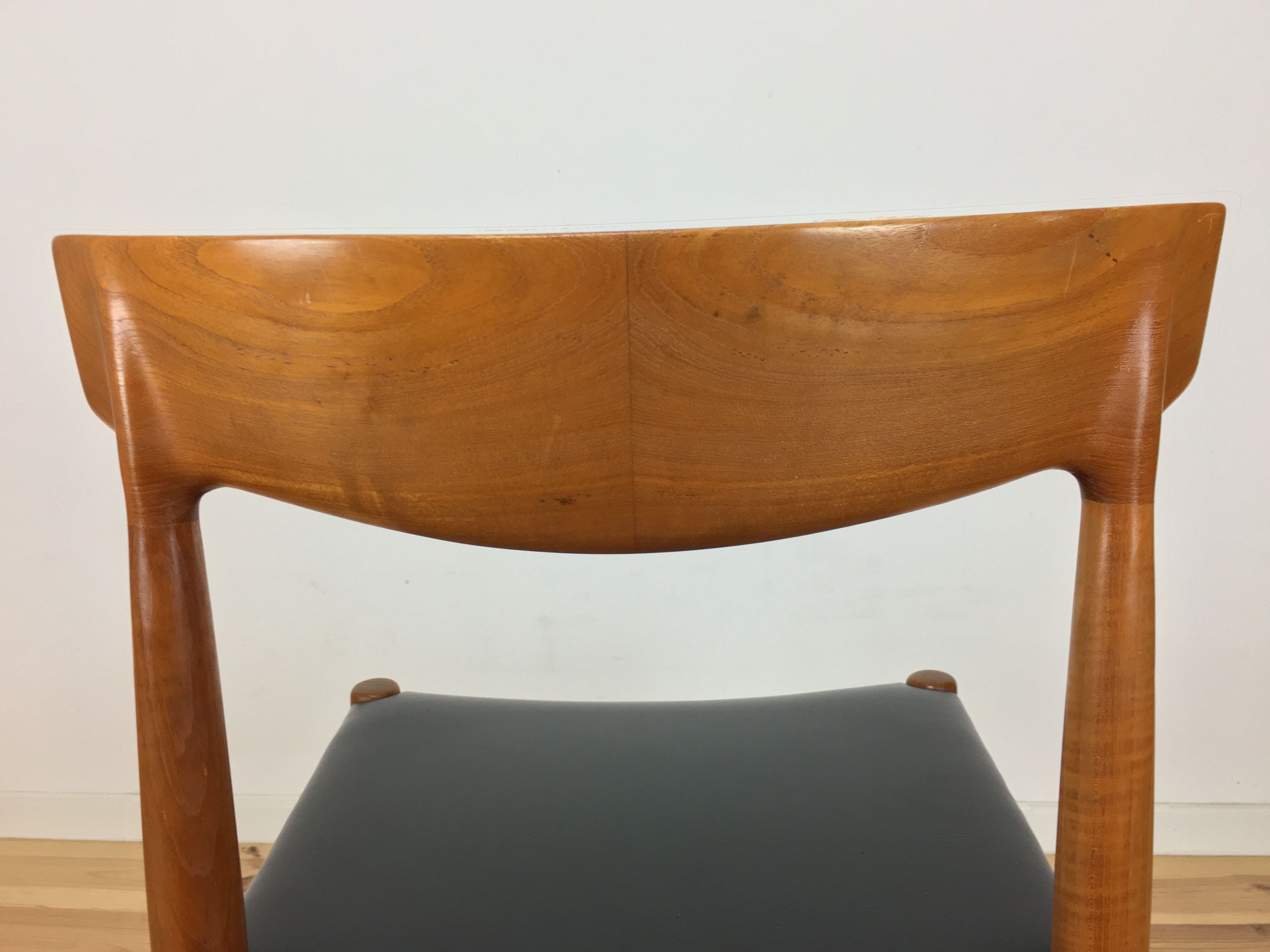 Chaise 343 par Knud Faersch pour Slagelse Mobelvaerk, scandinave, danoise