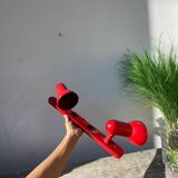 Applique 2 spots orientables en métal rouge