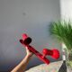 Applique 2 spots orientables en métal rouge