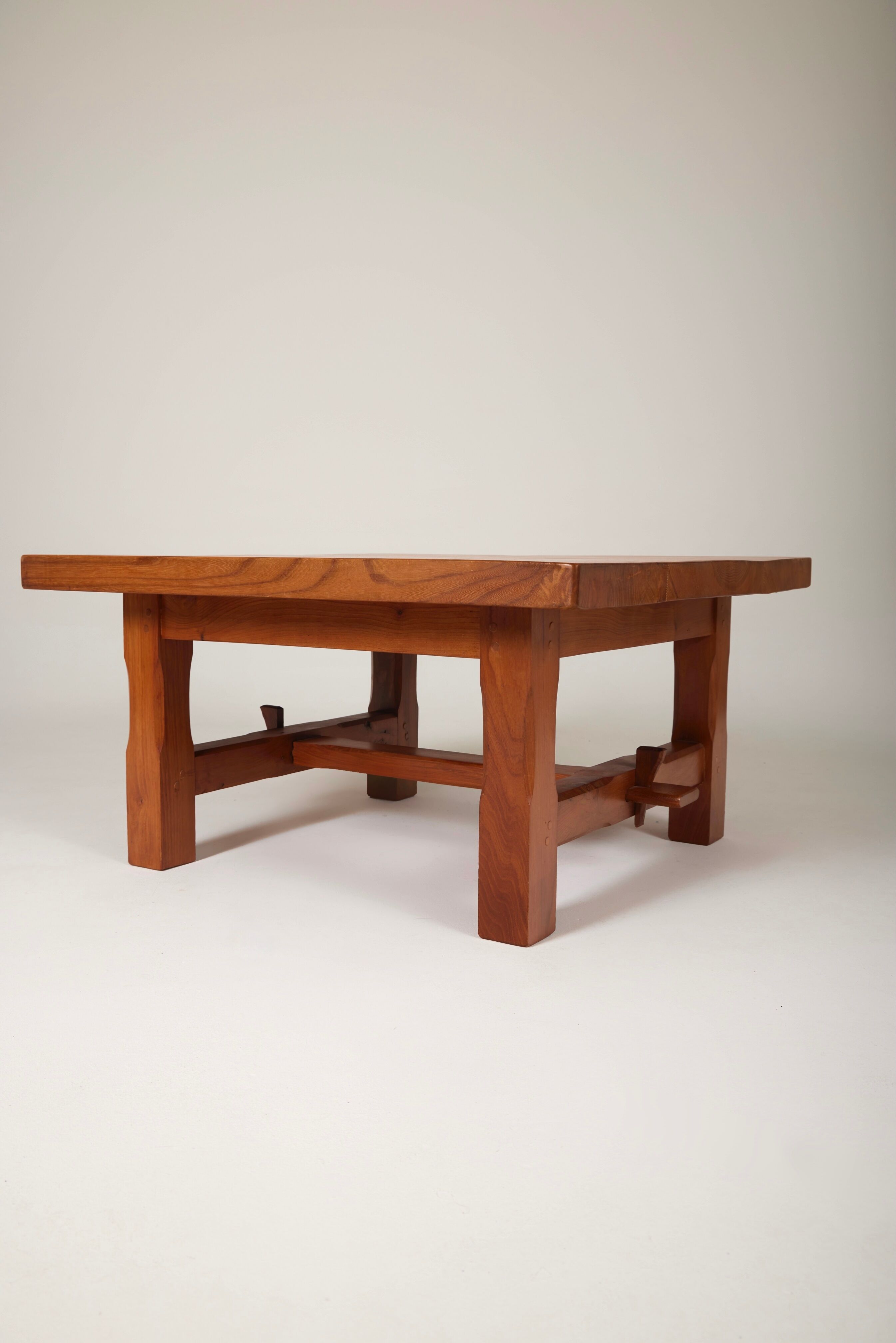 Solid wood coffee table, 1960s