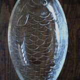 Vintage glass fish dish