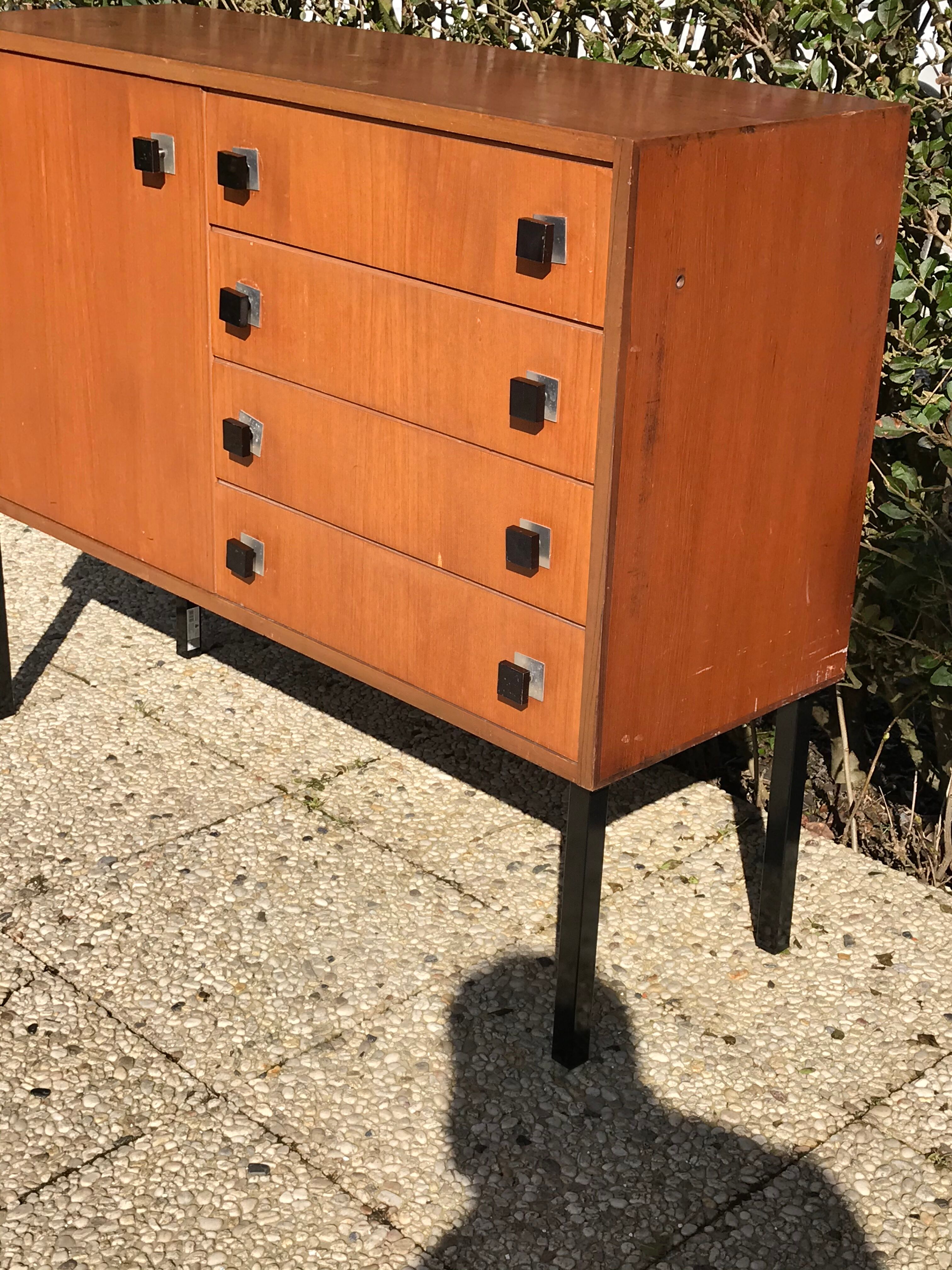 Commode vintage en teck par Combineurop, 1950