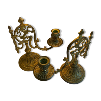 Bronze candlesticks