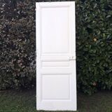 Communication door H220xW80.5cm, old panelled with moulding.