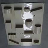 Vintage plastic wall rack, storage system