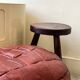 For round leather patchwork Dlg de sede, design 1970.