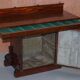 Buffet William IV in carved Cuban hardwood, circa 1830.