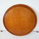 Round mirror in vintage rattan bamboo