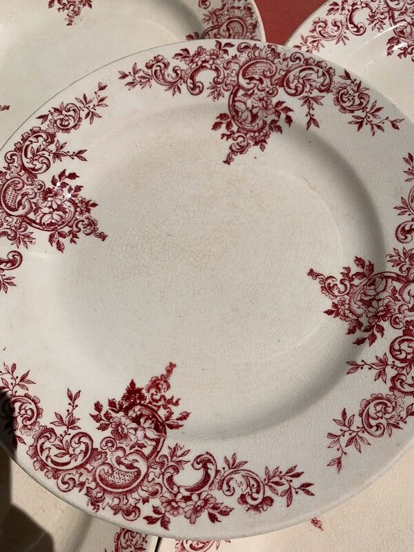 Set of 5 flat plates Iron Earth