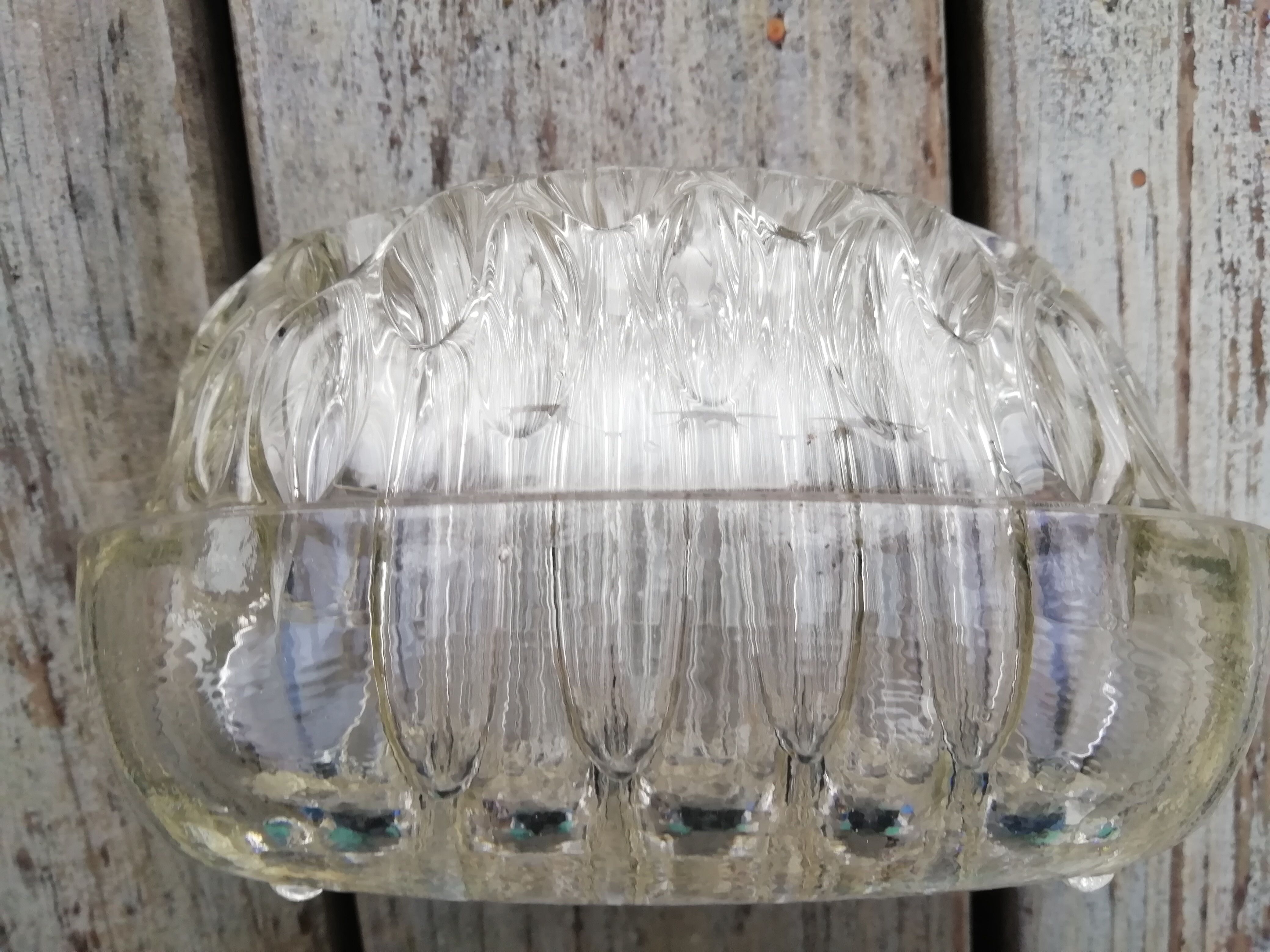 Pique oval flowers in Reims glass