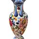 Vase en Gien, décor pivoine