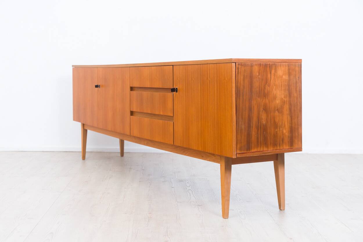 1960s walnut grand buffet, manufacturer Royal Sweden.