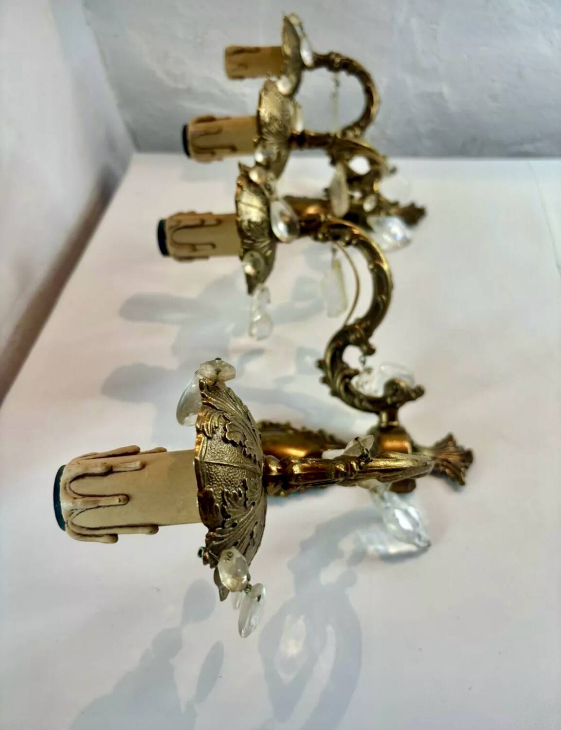 Paire d’appliques en bronze