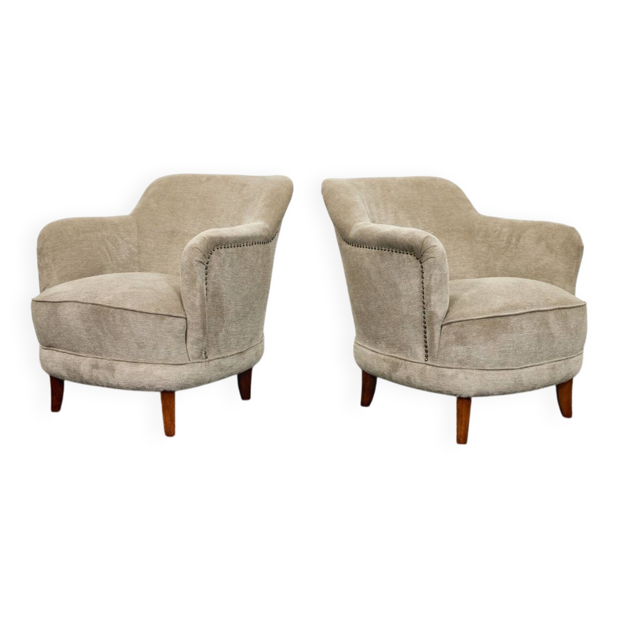Fauteuils-chaises cocktail du milieu du siècle conçus par Pál Vince, 1947 Hongrie