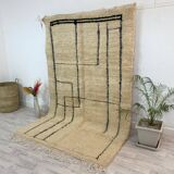 Handmade moroccan berber carpet 256 x 200 cm