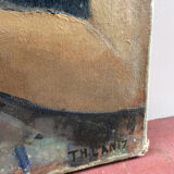 Painting 40's "the brown lady with the damn"