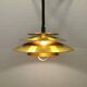Danish hanging lamp in solid brass from the 1970s.